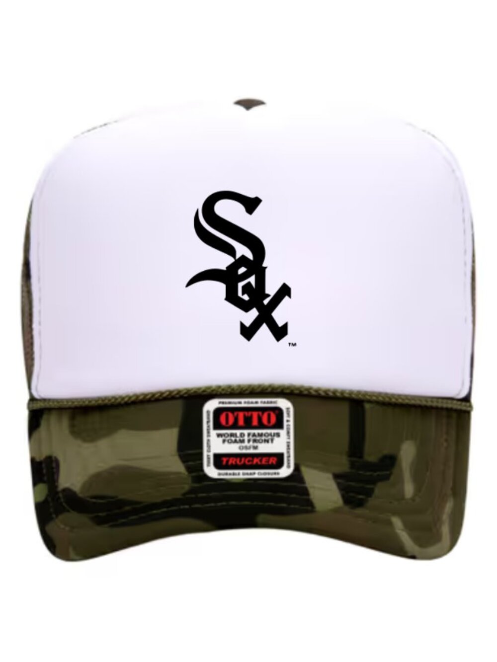 NEW - Chicago White Sox Hat - White Sox Camo Trucker Hat